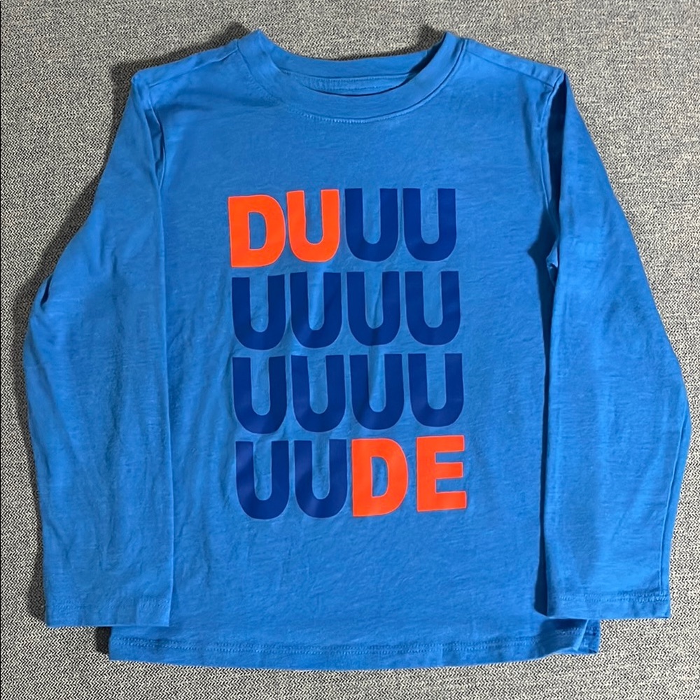 Kids Blue and Navy Graphic Long Sleeve Shirts - Bundle of 2 - Picture 4 of 5